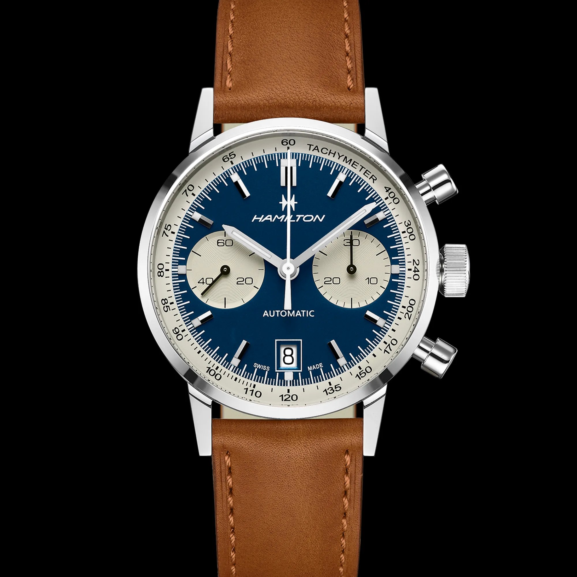 American Classic Intra-Matic Auto Chrono^Hamilton Watch New