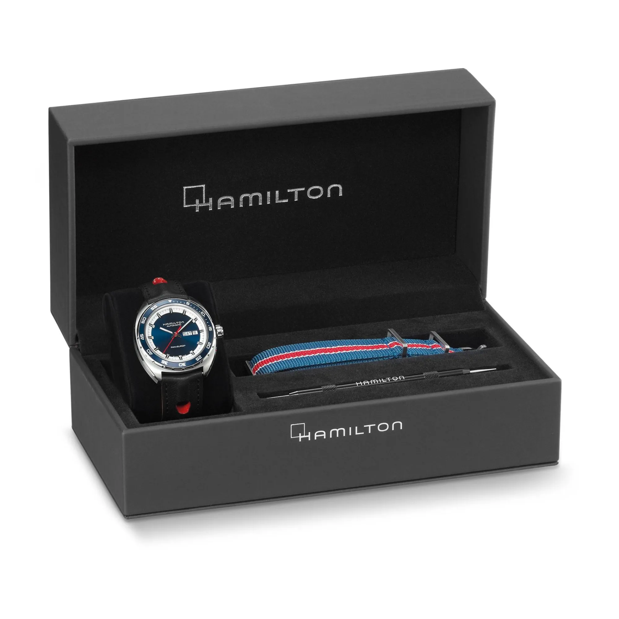 American Classic Pan Europ Day Date Auto^Hamilton Watch Clearance