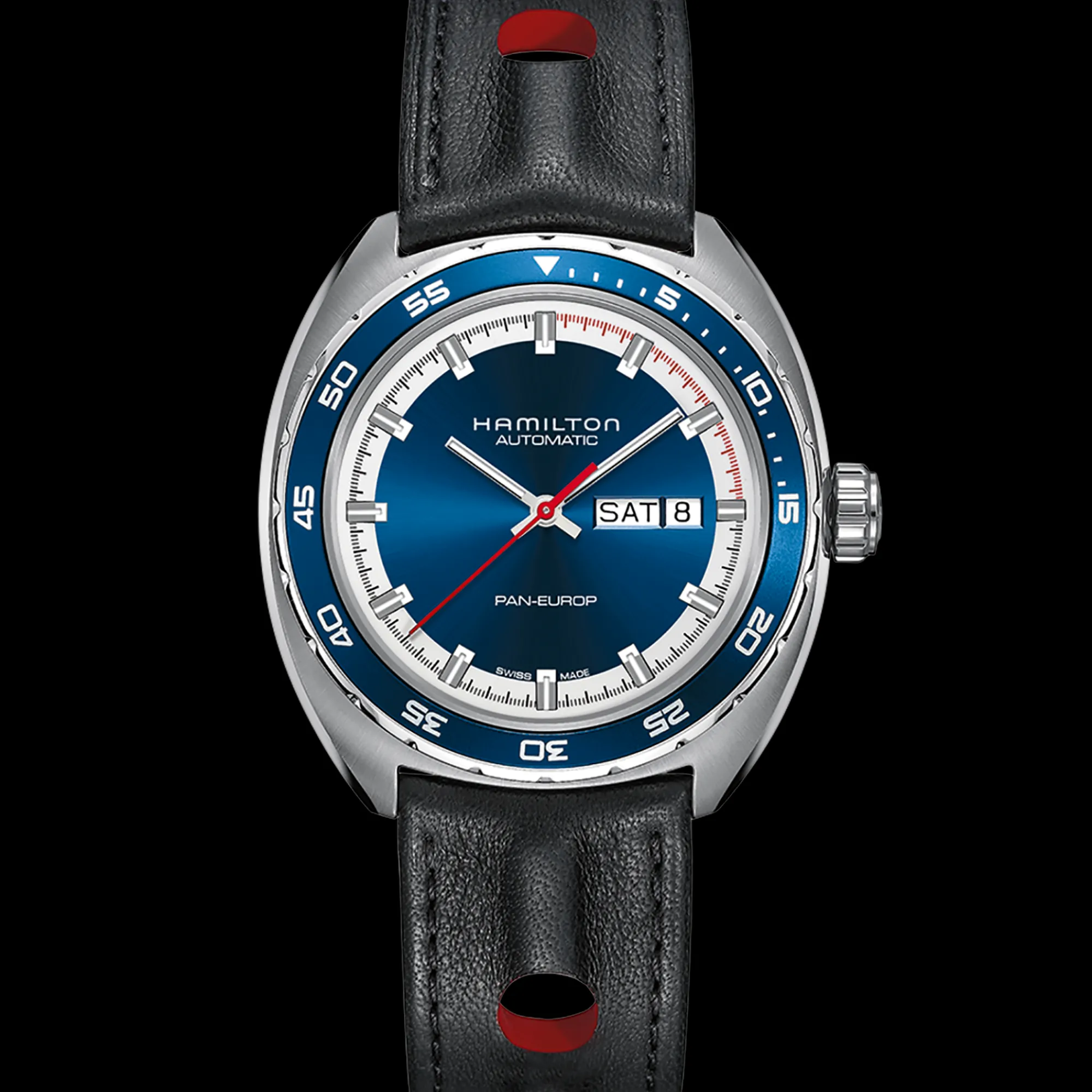 American Classic Pan Europ Day Date Auto^Hamilton Watch Clearance