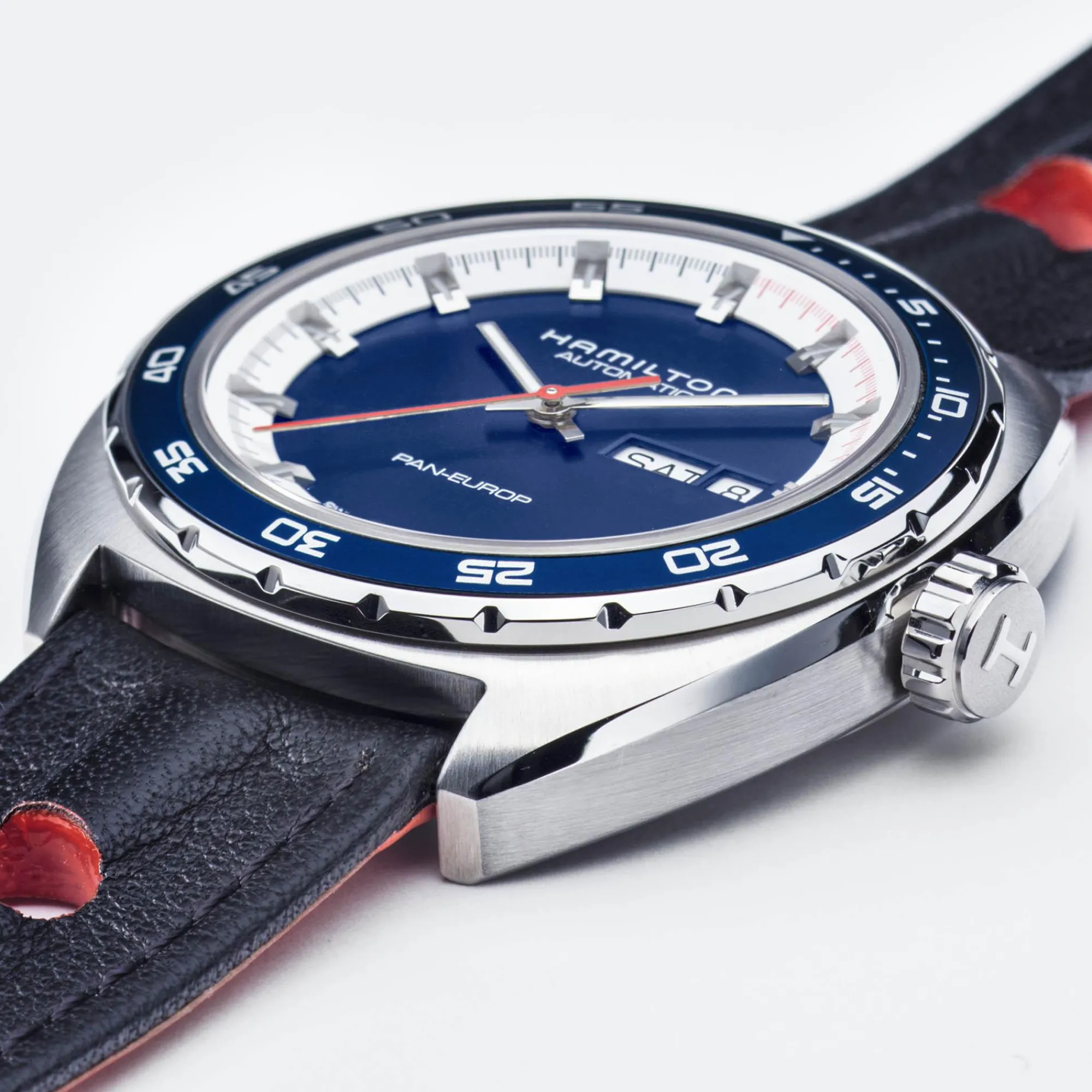American Classic Pan Europ Day Date Auto^Hamilton Watch Clearance