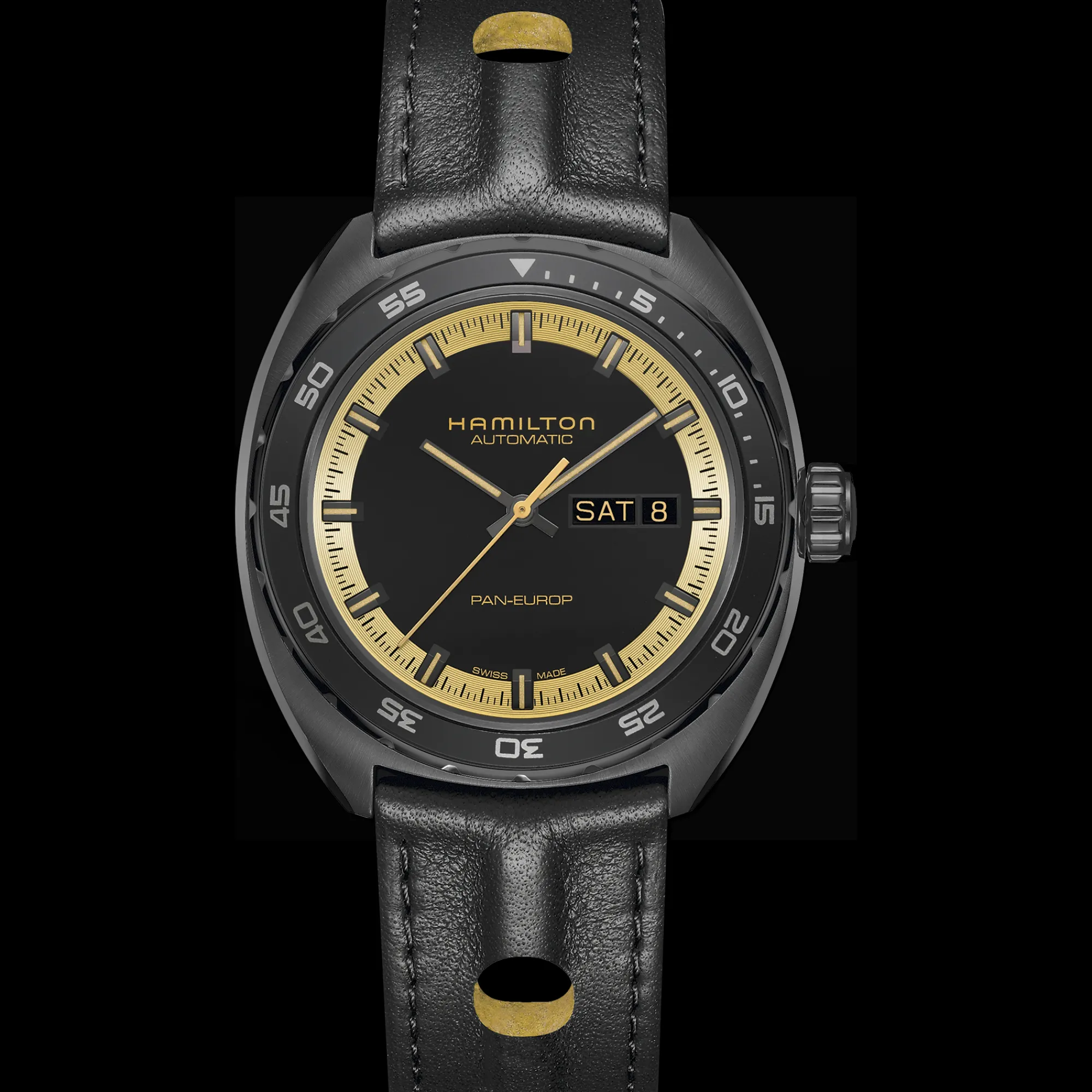 American Classic Pan Europ Day Date Auto^Hamilton Watch Discount