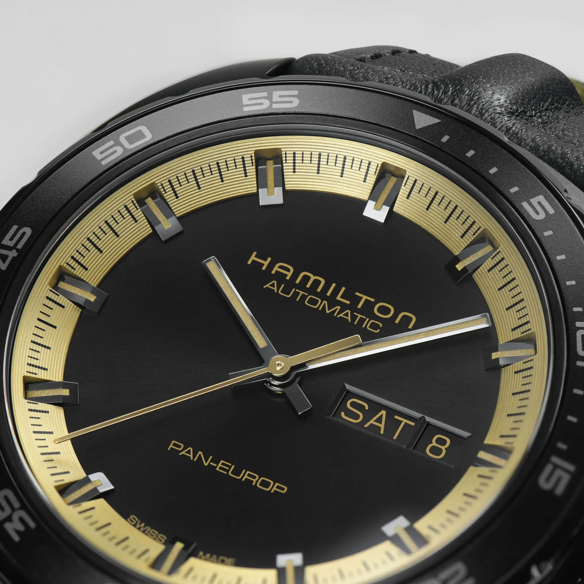 American Classic Pan Europ Day Date Auto^Hamilton Watch Discount