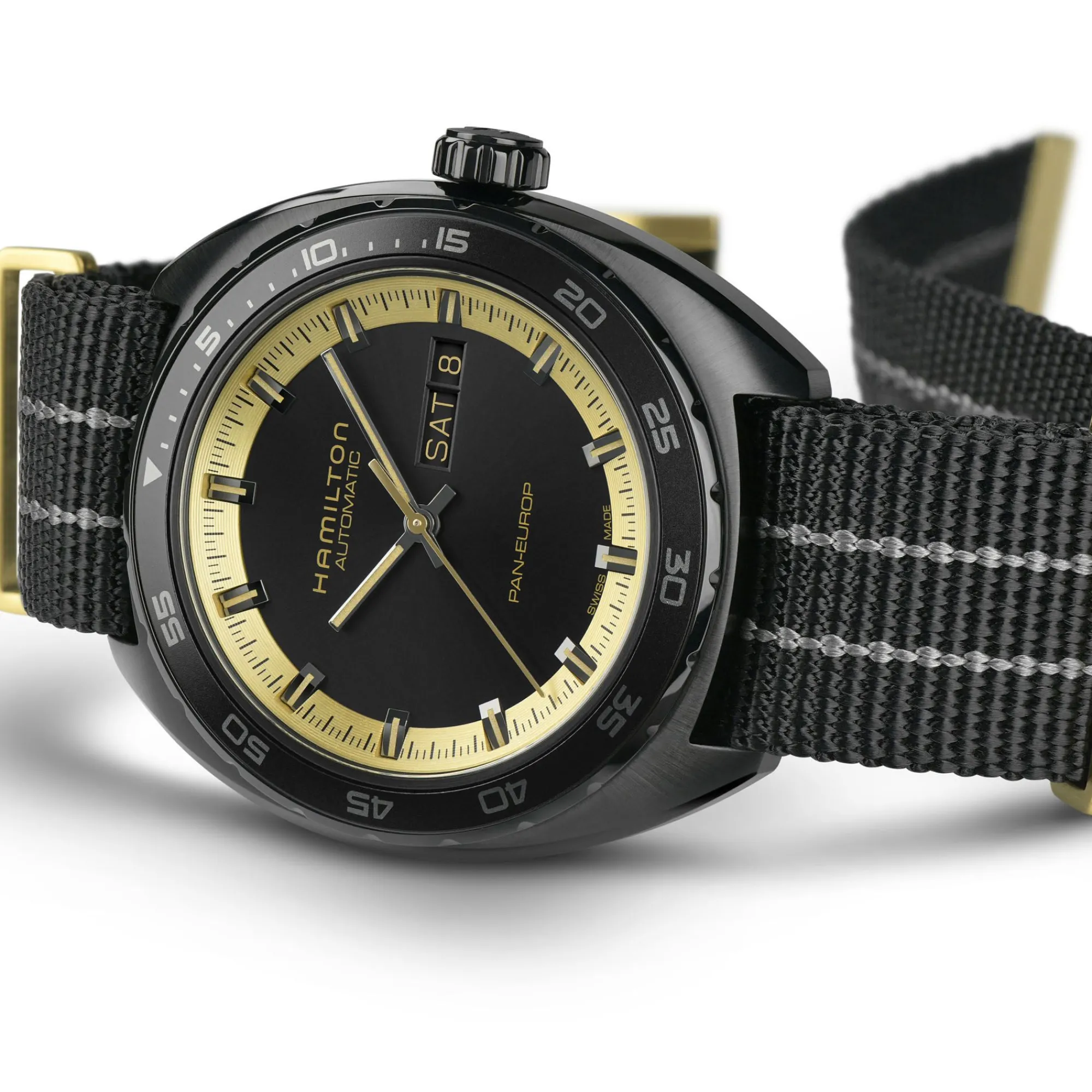American Classic Pan Europ Day Date Auto^Hamilton Watch Discount