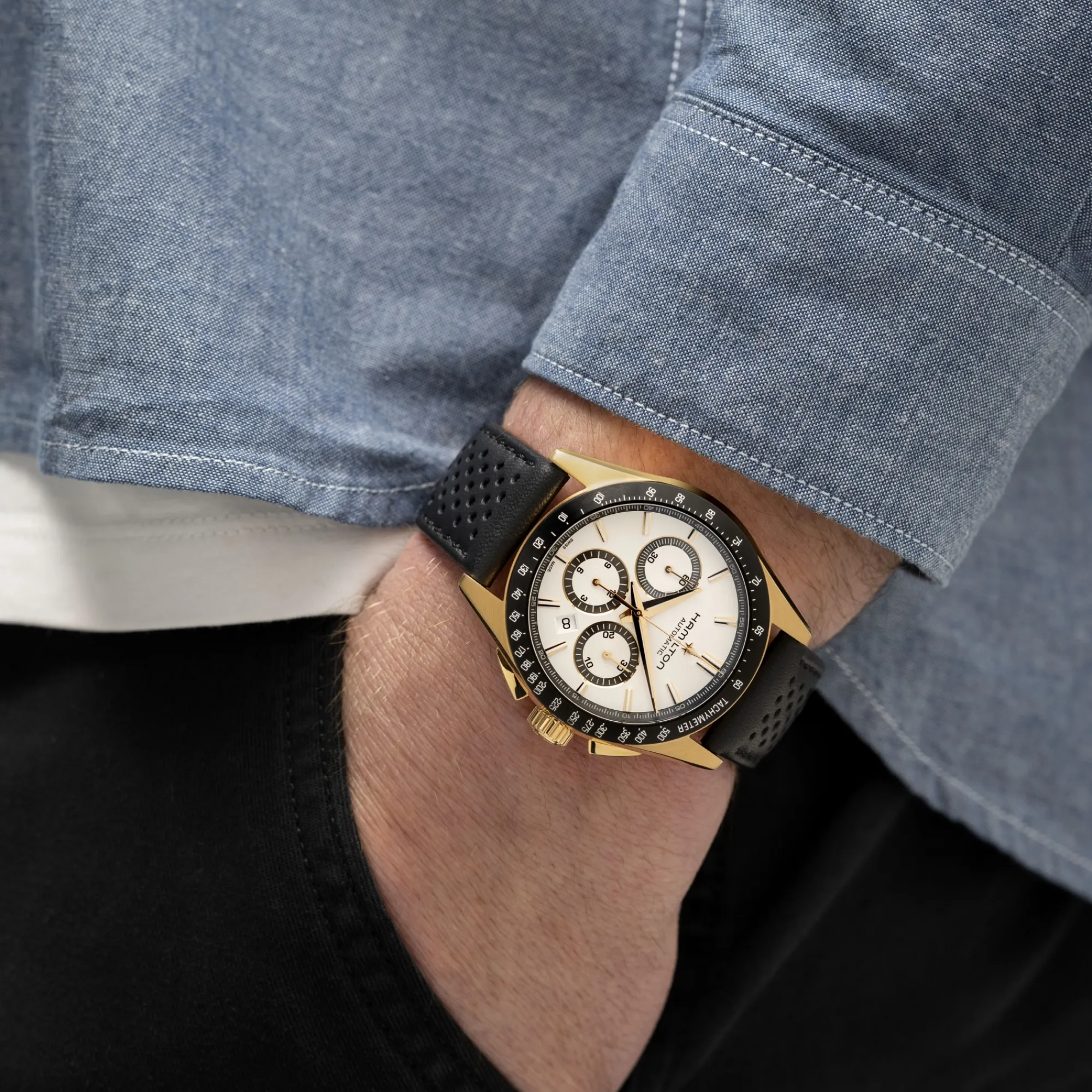 Jazzmaster Performer Auto Chrono^Hamilton Watch New