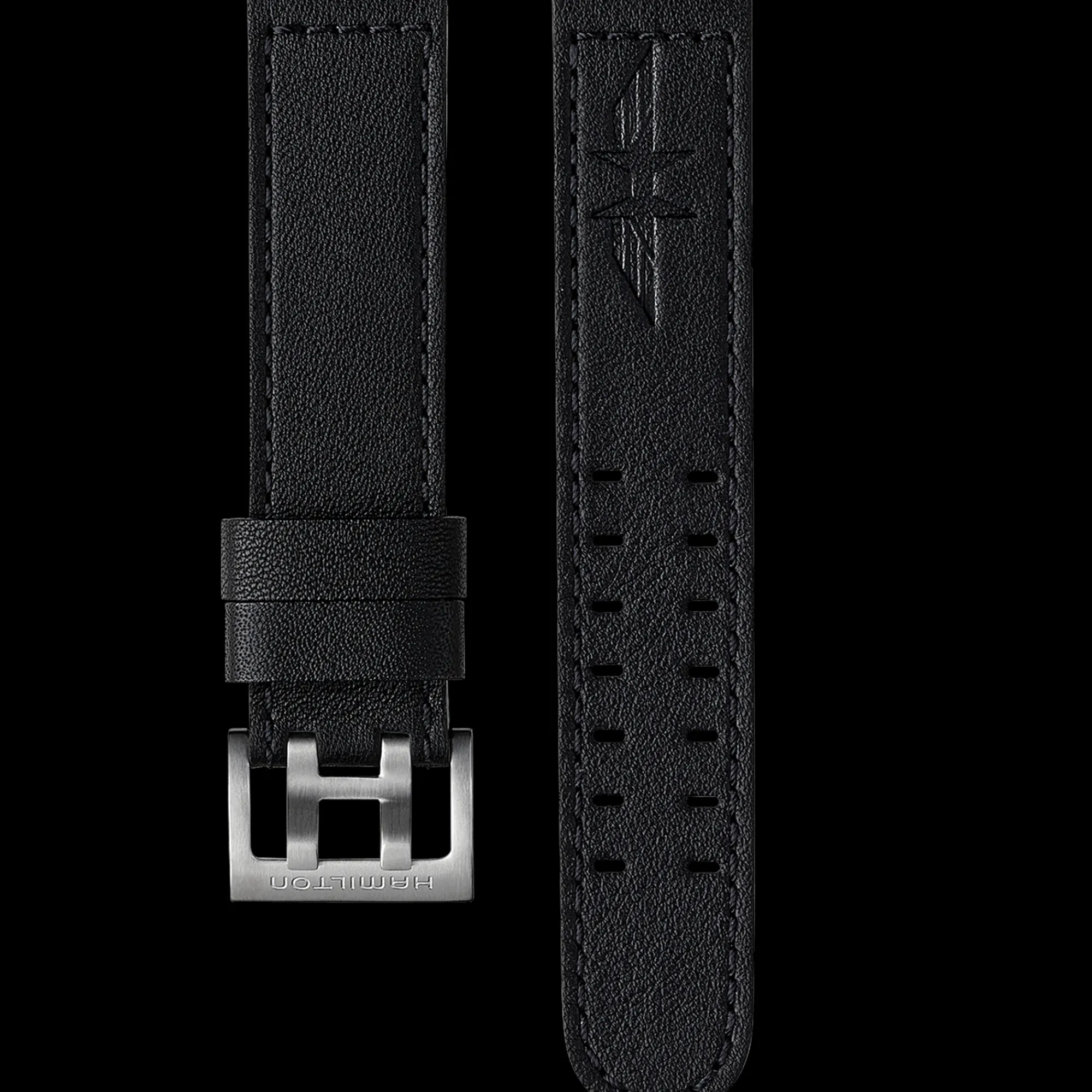 Khaki Aviation BLACK STRAP 20MM^Hamilton Watch Fashion