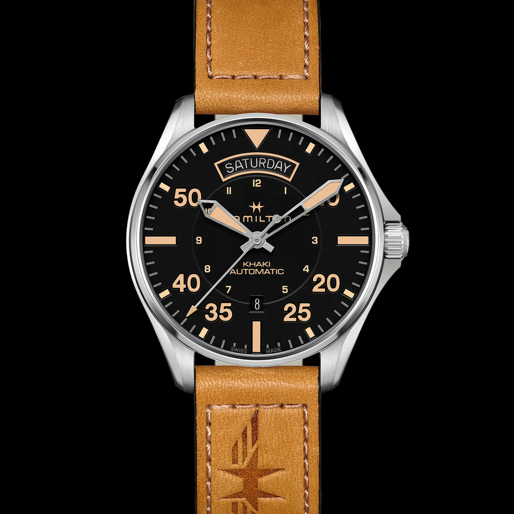 Khaki Aviation Day Date Auto^Hamilton Watch Fashion