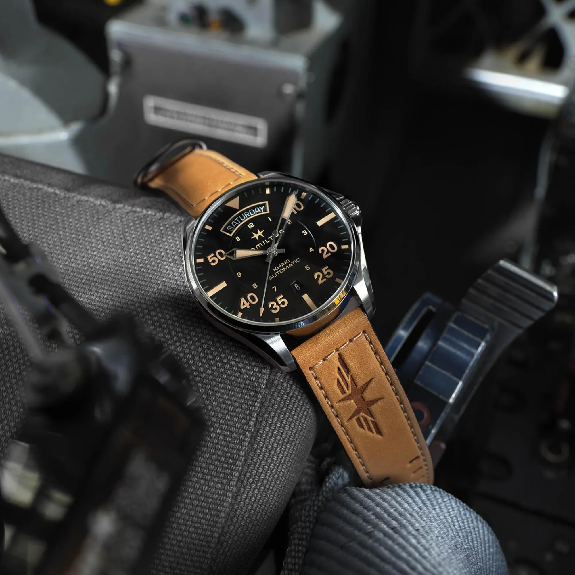 Khaki Aviation Day Date Auto^Hamilton Watch Fashion