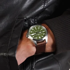 Khaki Aviation Pilot Day Date Auto^Hamilton Watch Hot