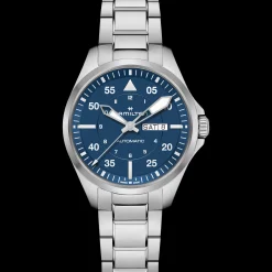 Khaki Aviation Pilot Day Date Auto^Hamilton Watch New
