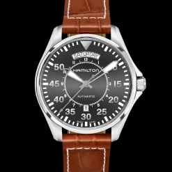 Khaki Aviation Pilot Day Date Auto^Hamilton Watch Best