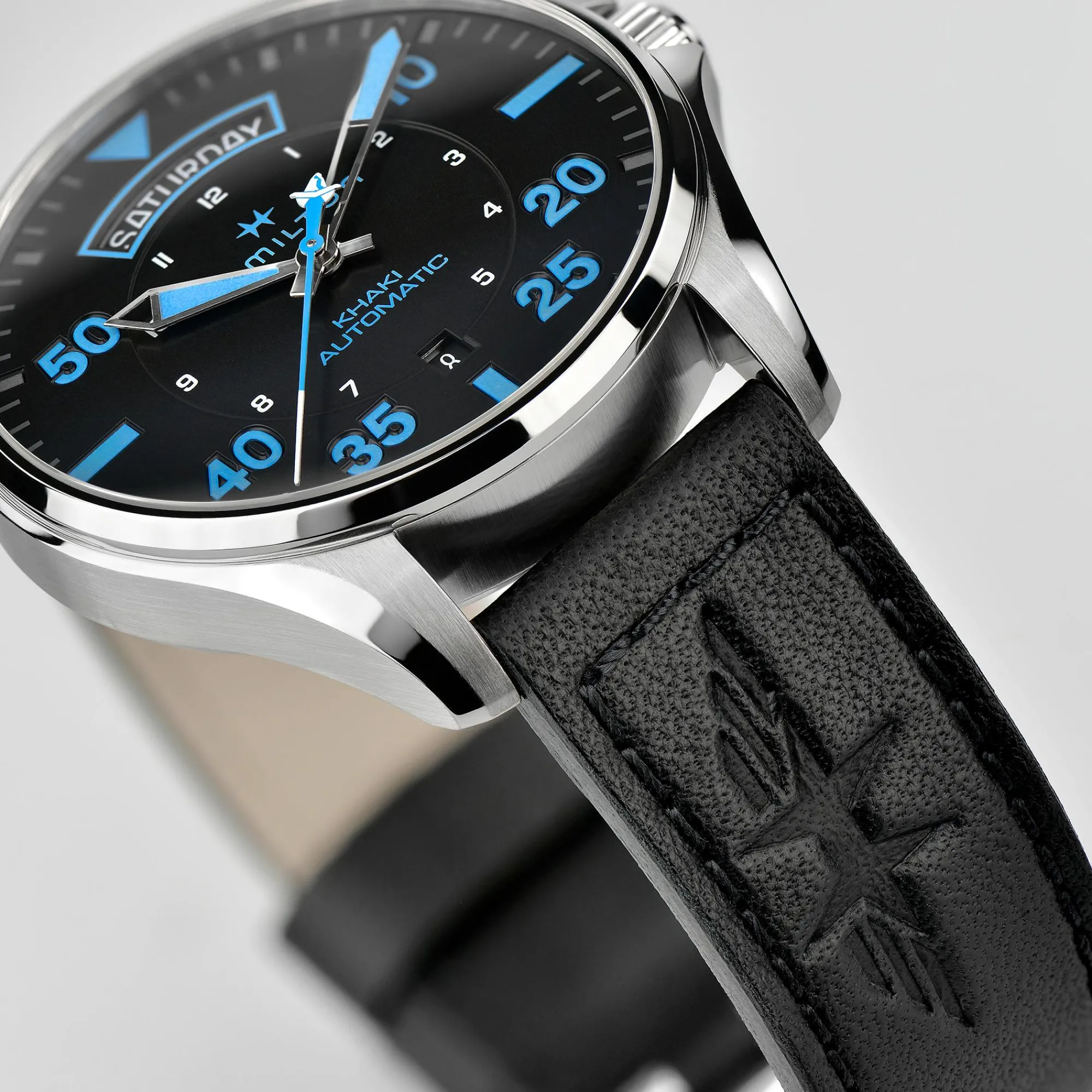 Khaki Aviation Pilot Day-Date - Air Zermatt Auto^Hamilton Watch New