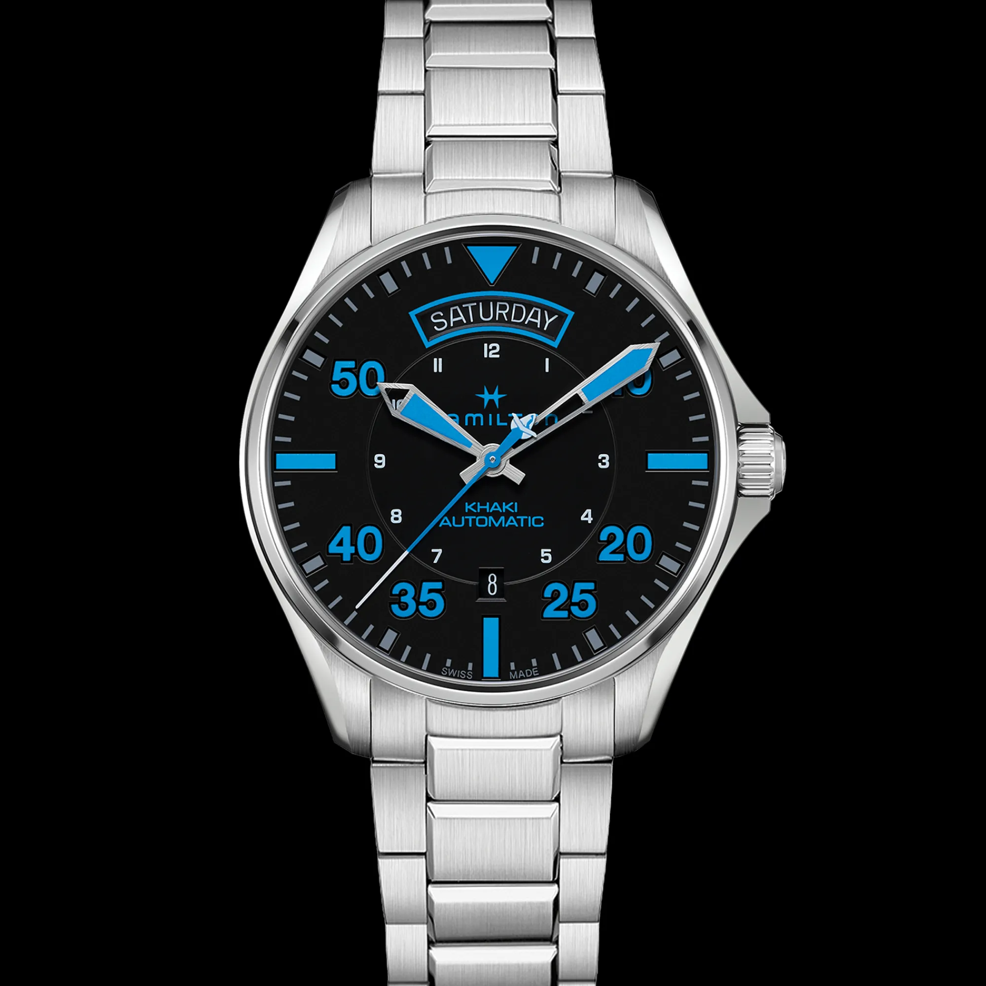 Khaki Aviation Pilot Day-Date - Air Zermatt Auto^Hamilton Watch Best