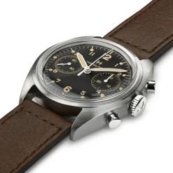 Khaki Aviation Pilot Pioneer Mechanical Chrono^Hamilton Watch New