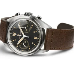 Khaki Aviation Pilot Pioneer Mechanical Chrono^Hamilton Watch New