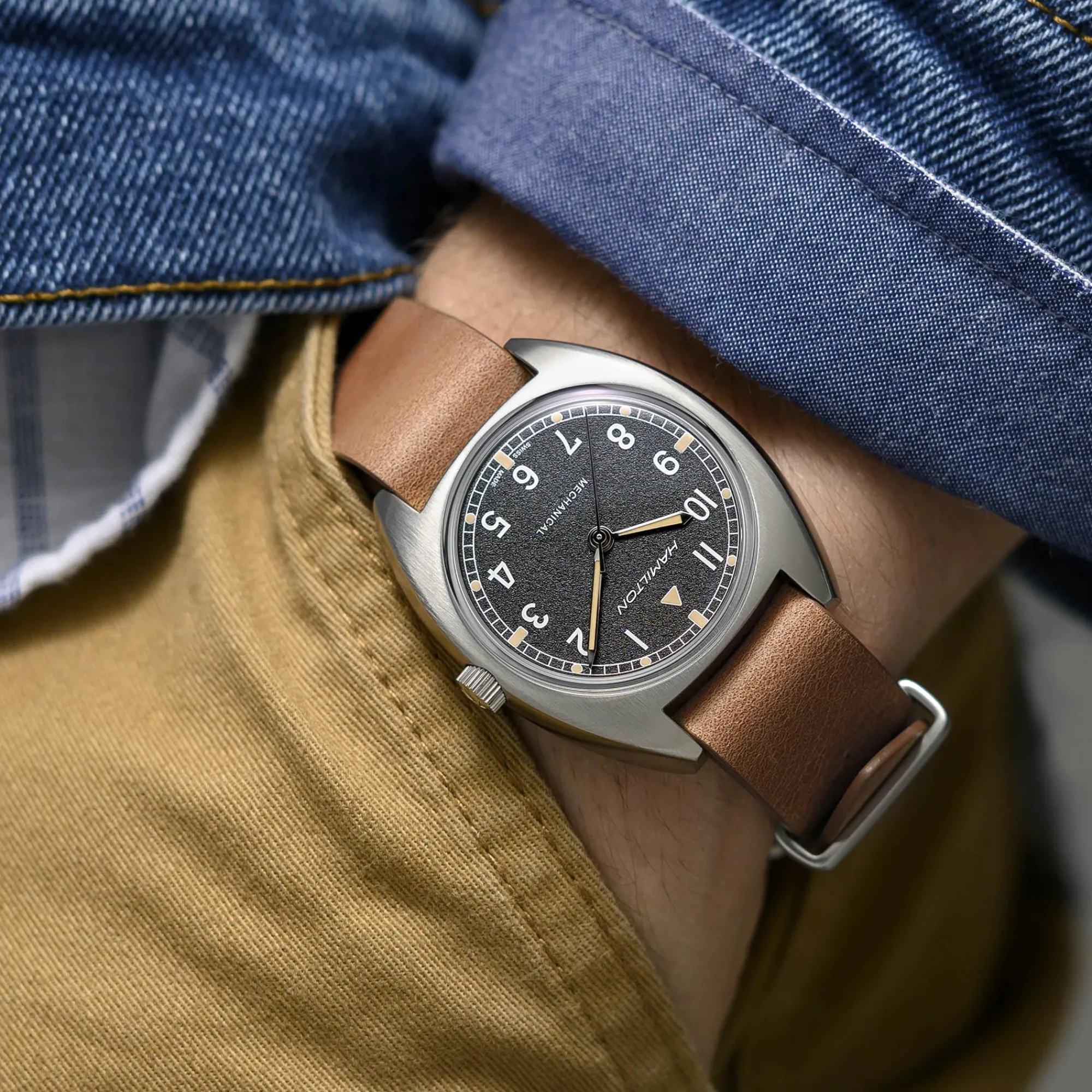 Khaki Aviation Pilot Pioneer Mechanical^Hamilton Watch Fashion