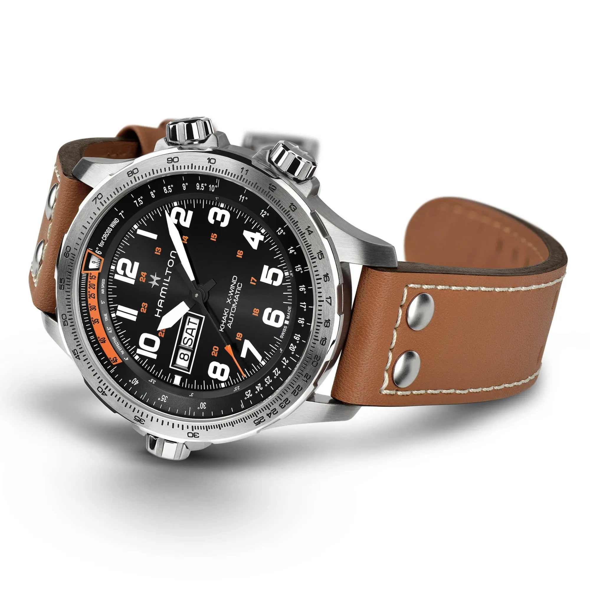 Khaki Aviation X-Wind Day Date Auto^Hamilton Watch New