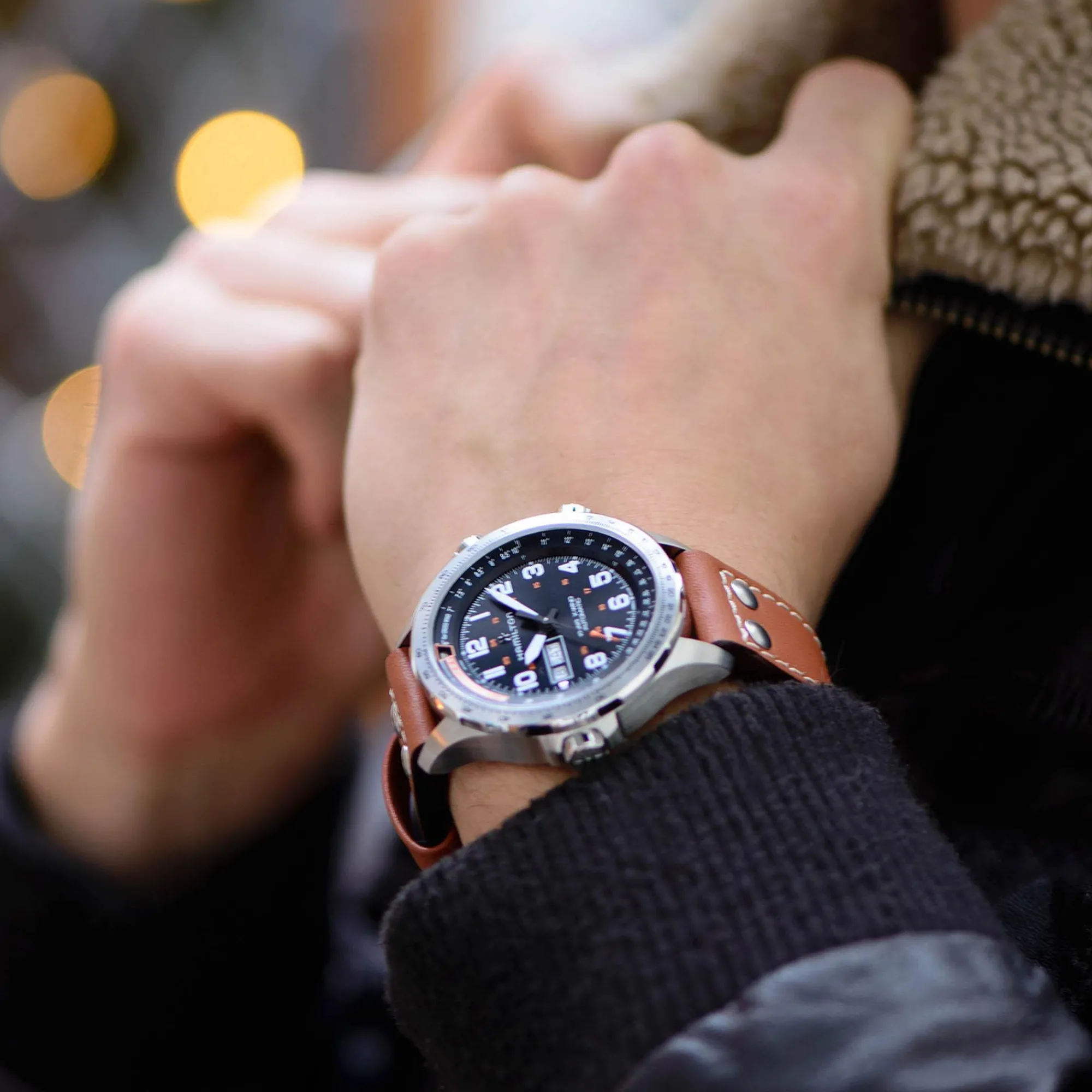 Khaki Aviation X-Wind Day Date Auto^Hamilton Watch New