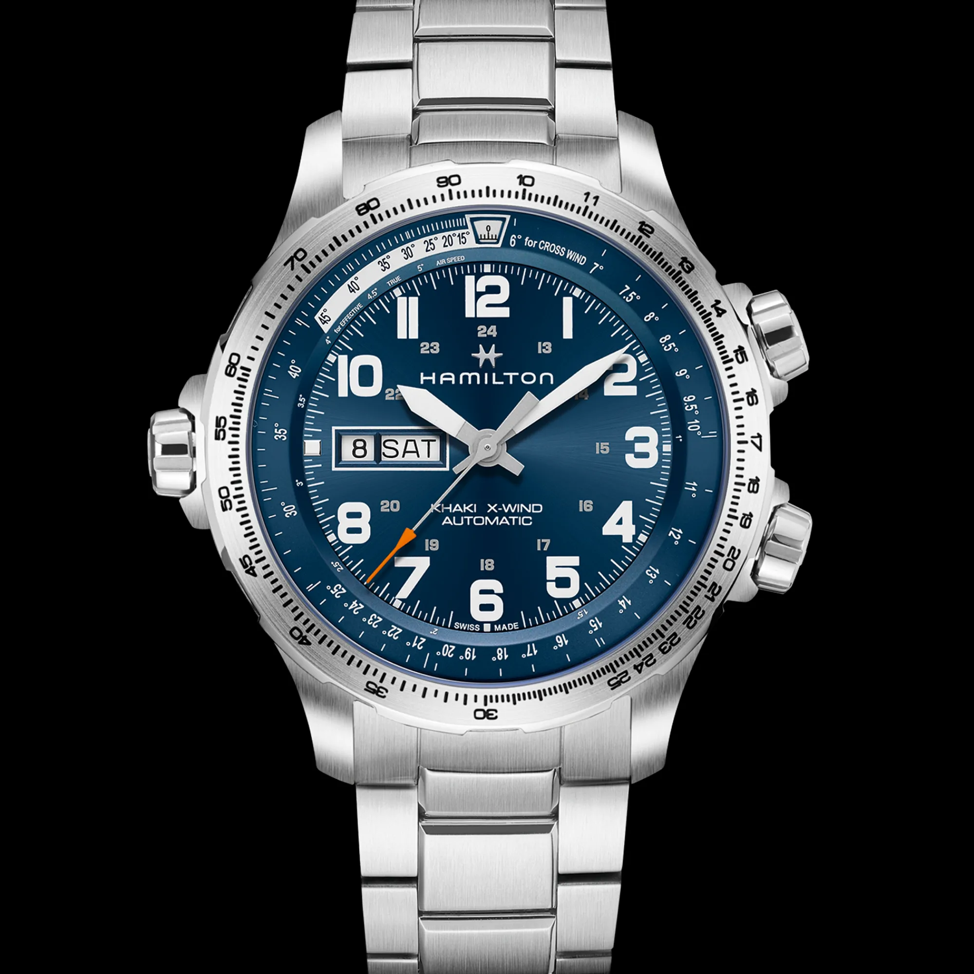 Khaki Aviation X-Wind Day Date Auto^Hamilton Watch New