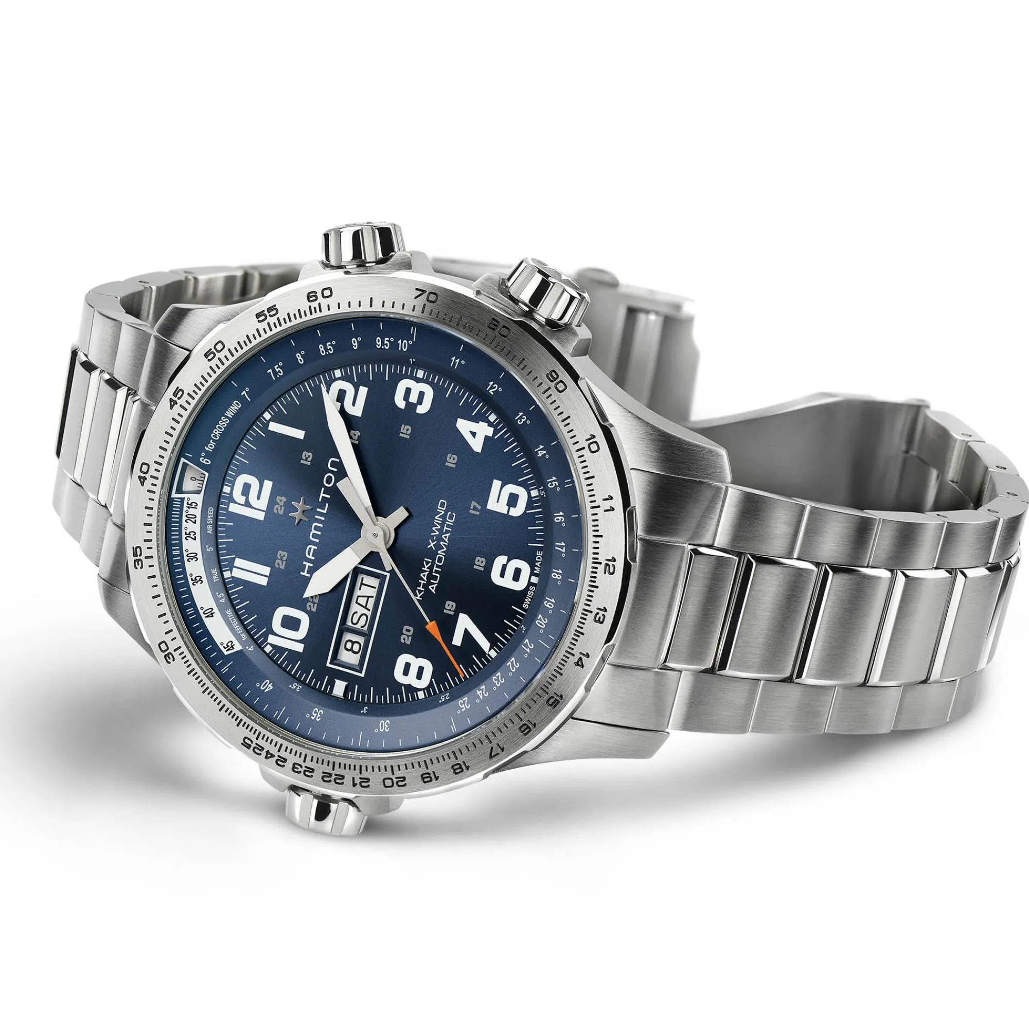 Khaki Aviation X-Wind Day Date Auto^Hamilton Watch New
