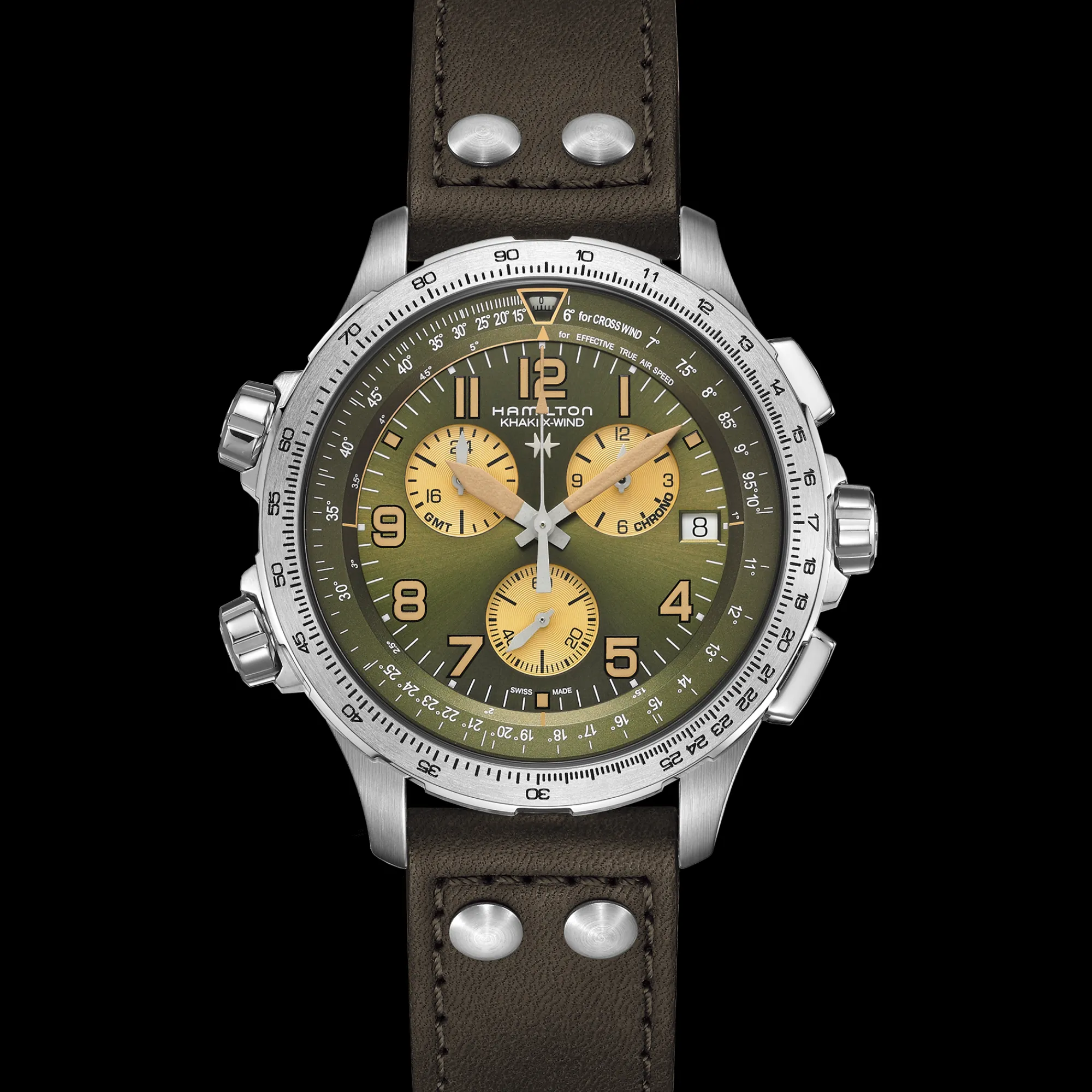 Khaki Aviation X-Wind GMT Chrono Quartz^Hamilton Watch Sale