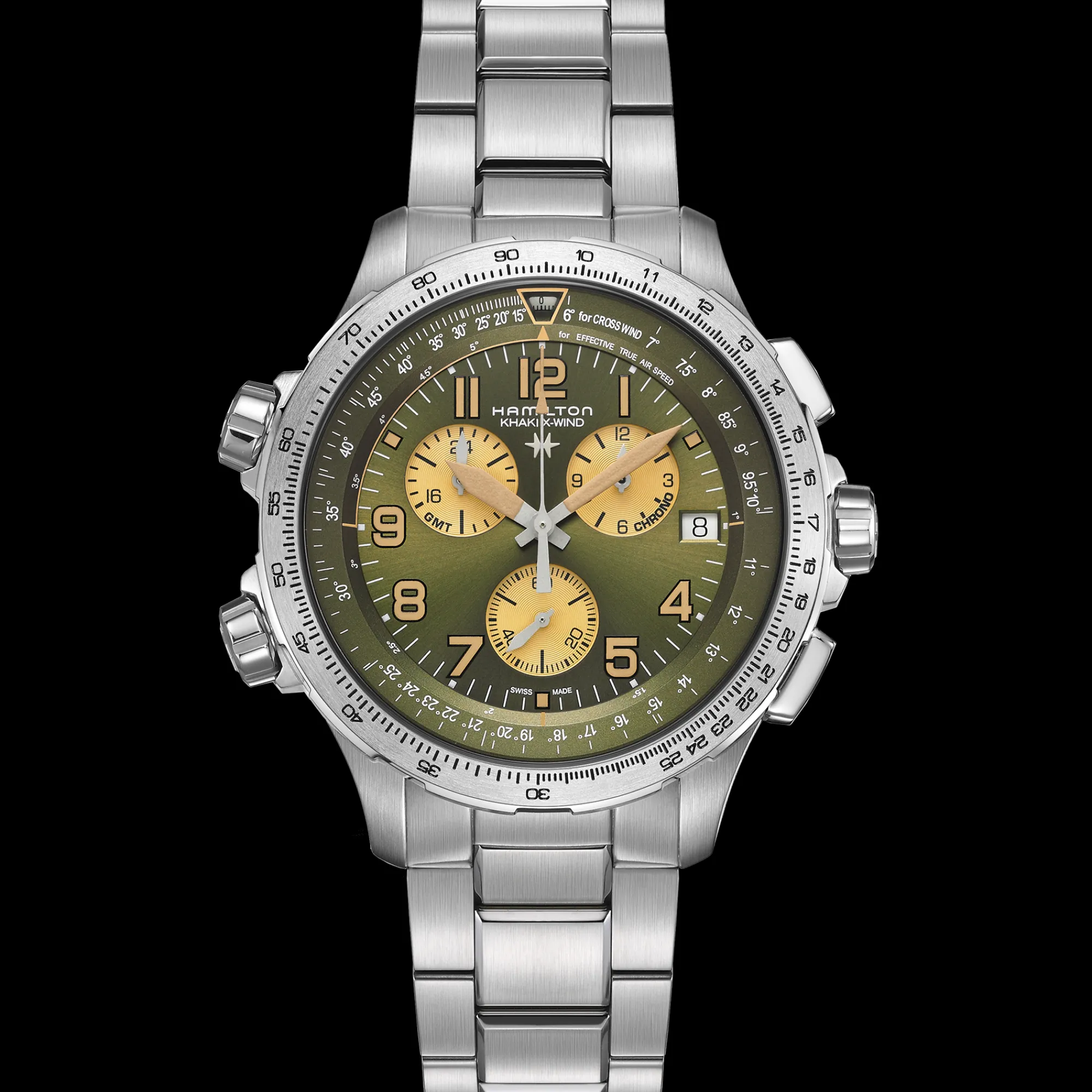 Khaki Aviation X-Wind GMT Chrono Quartz^Hamilton Watch Best