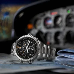 Khaki Aviation X-Wind GMT Chrono Quartz^Hamilton Watch New
