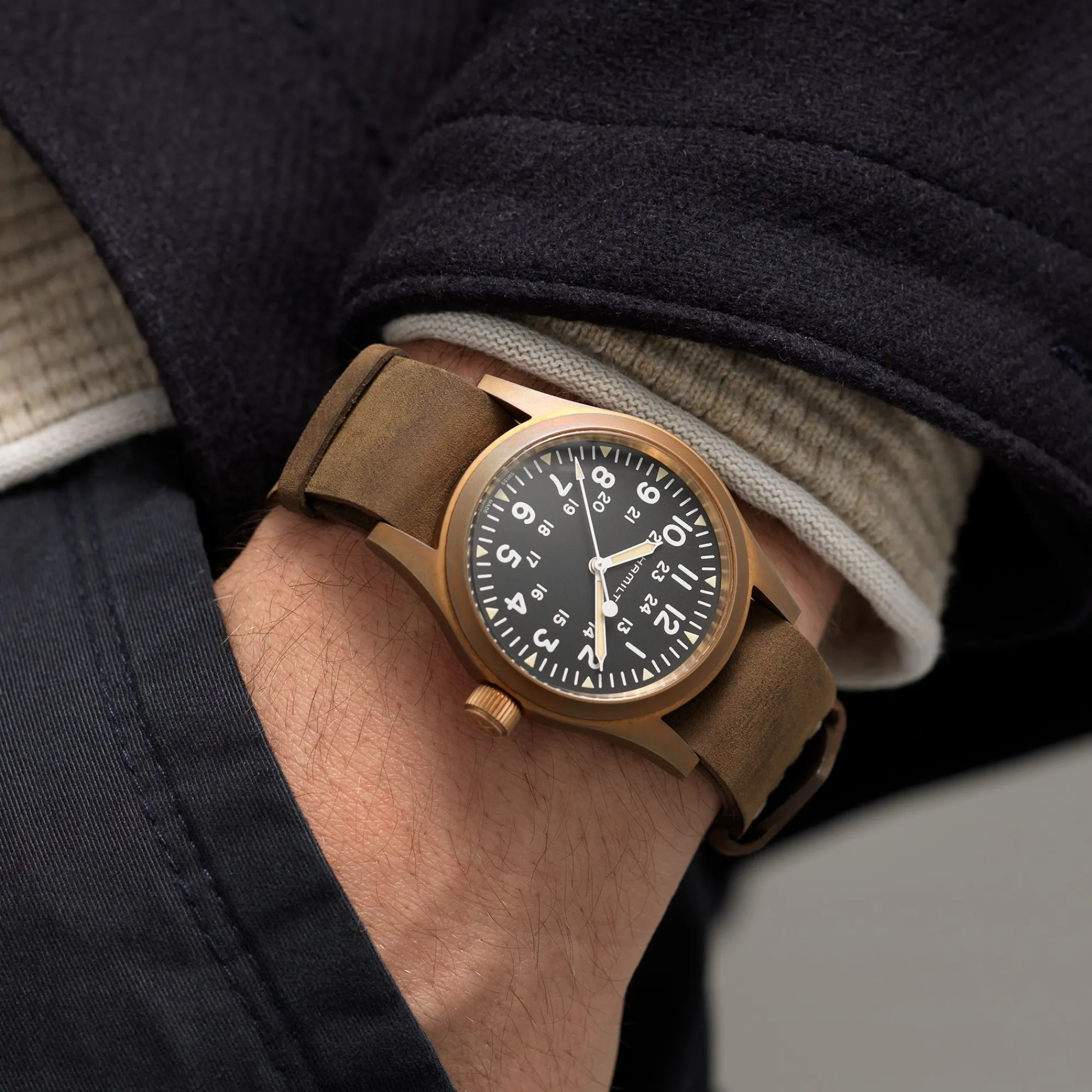 Khaki Field Brown Strap 20mm^Hamilton Watch Clearance