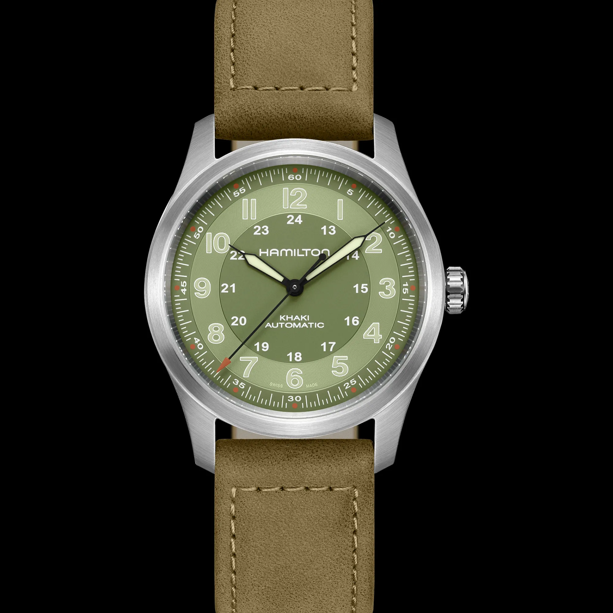Khaki Field Titanium Auto^Hamilton Watch New