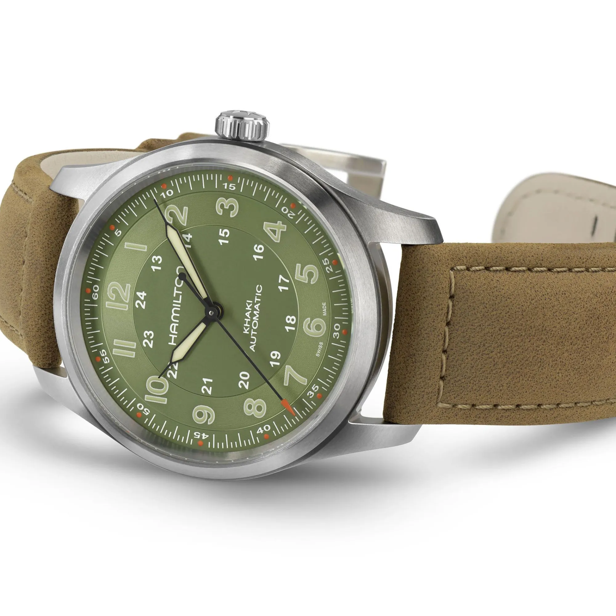Khaki Field Titanium Auto^Hamilton Watch New