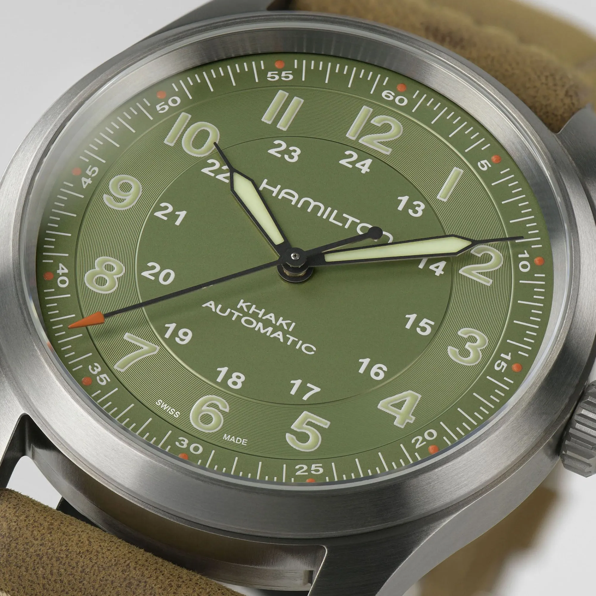 Khaki Field Titanium Auto^Hamilton Watch New