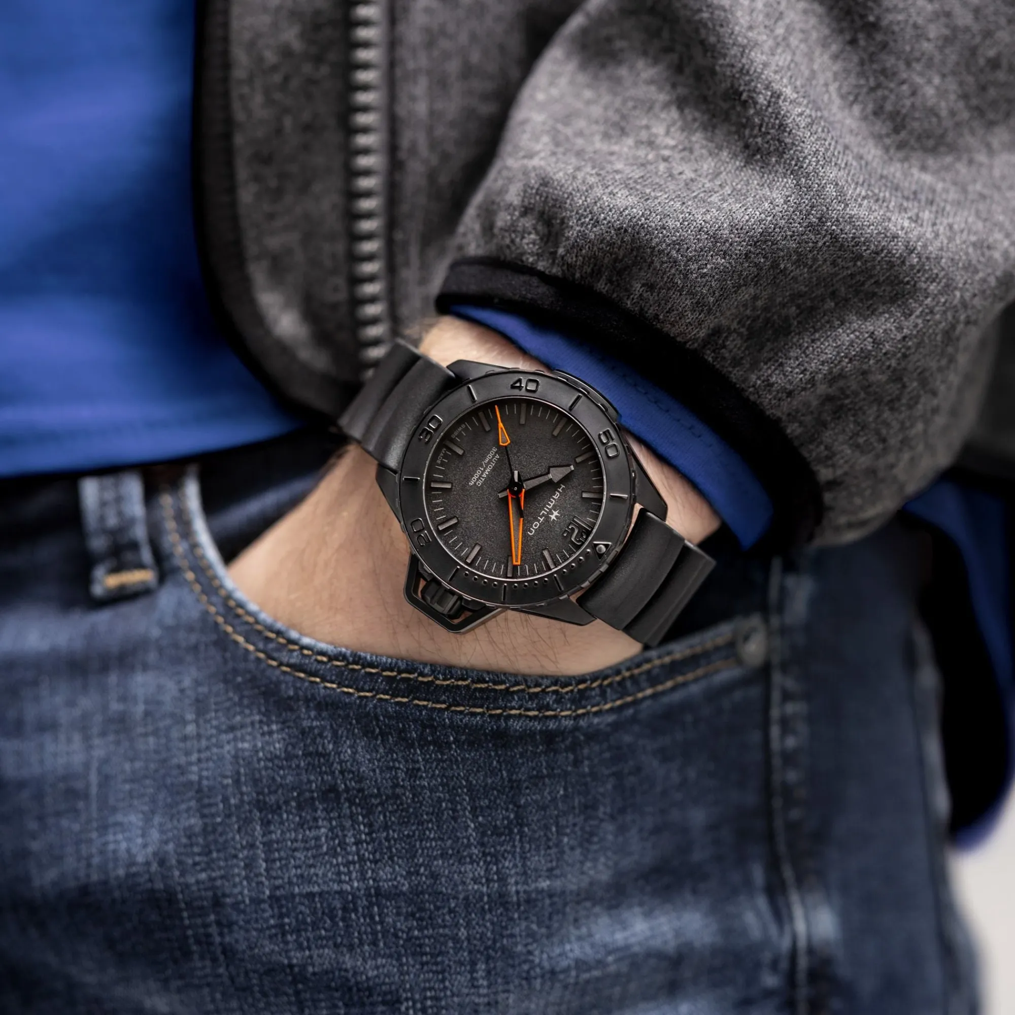 Khaki Navy Frogman Auto^Hamilton Watch Fashion