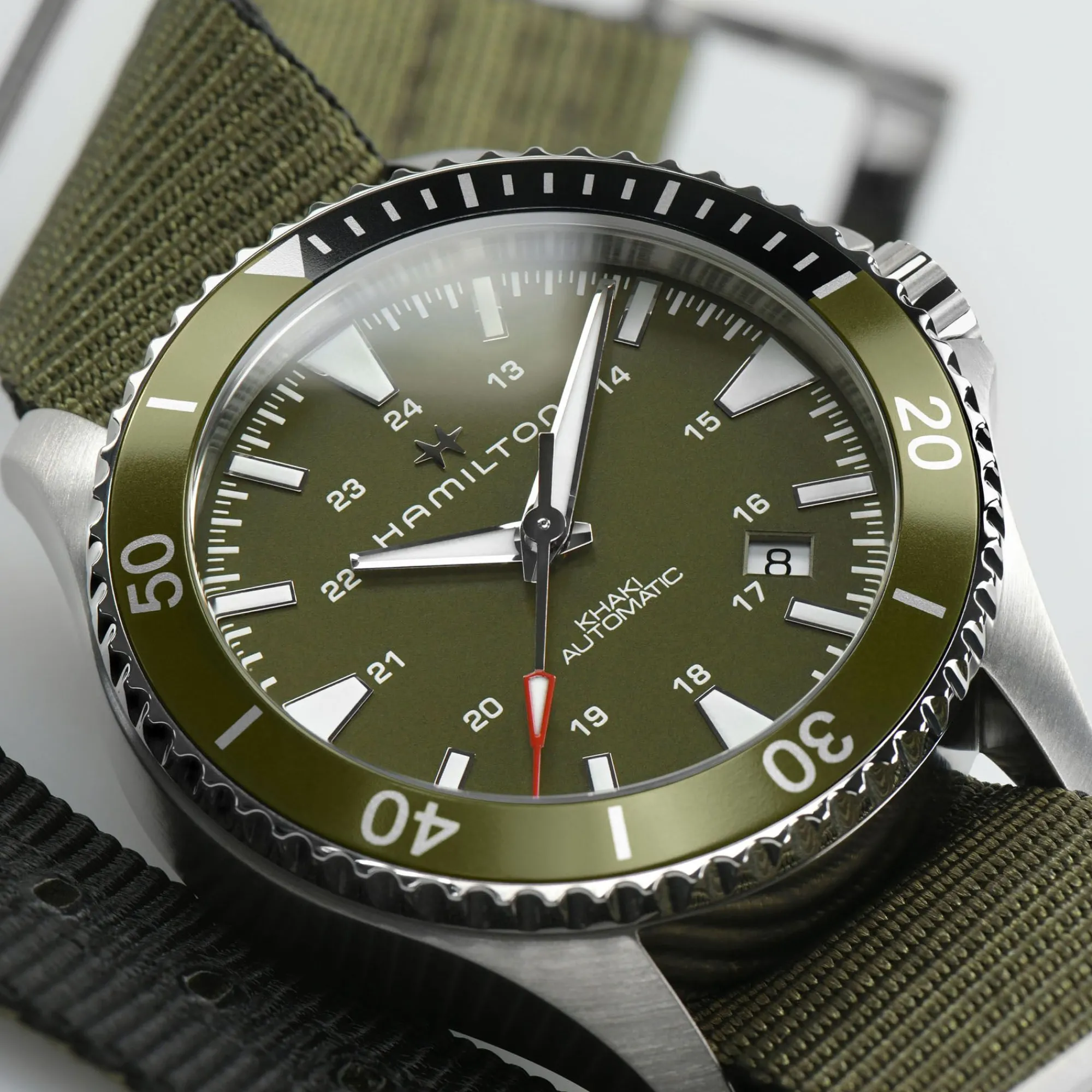 Khaki Navy Scuba Auto^Hamilton Watch Hot