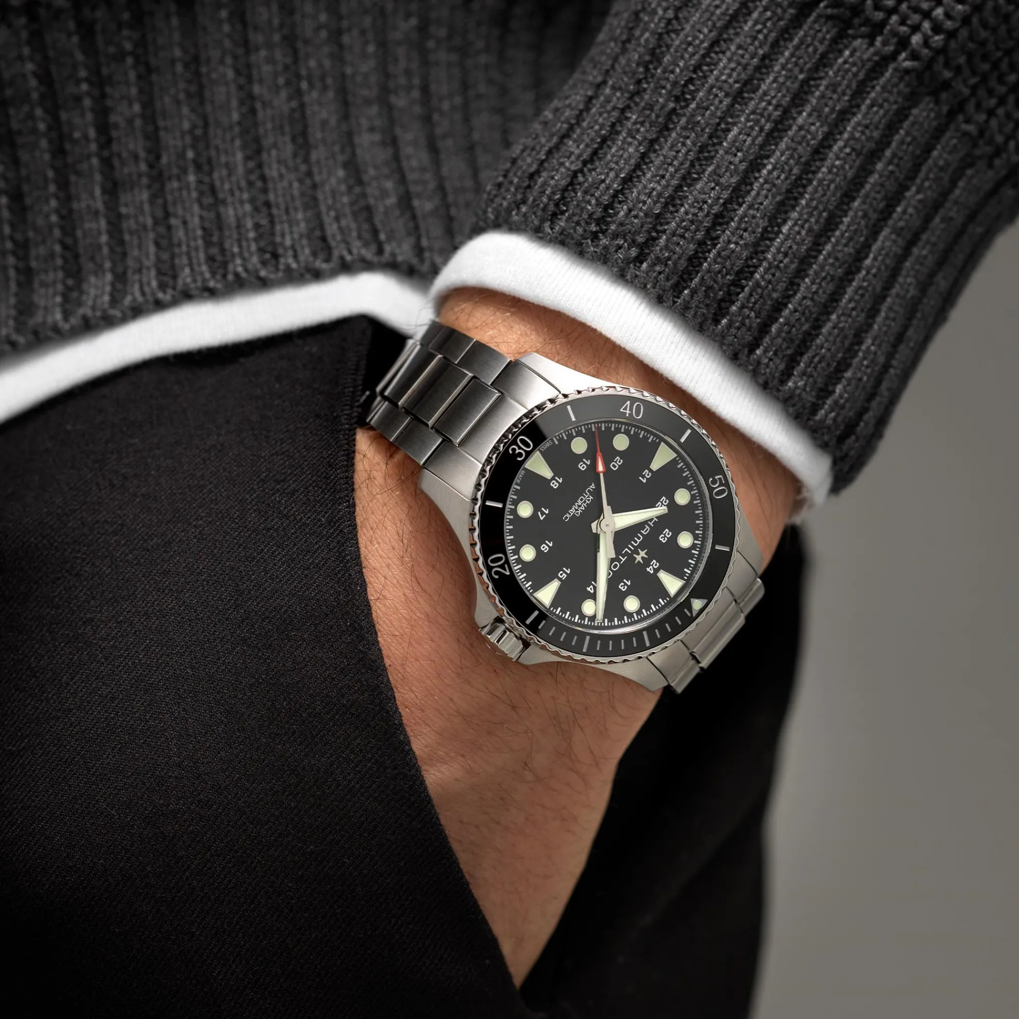 Khaki Navy Scuba Auto^Hamilton Watch Fashion