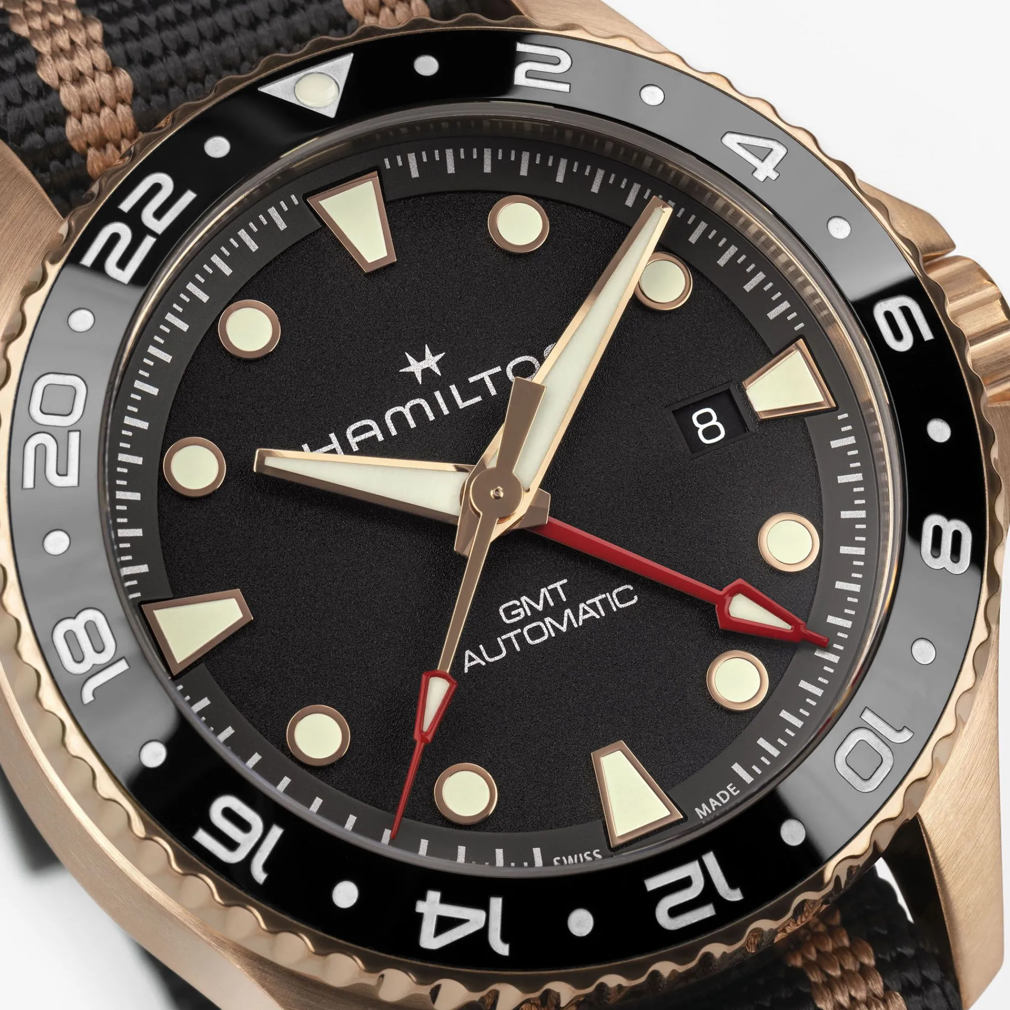 Khaki Navy Scuba GMT Automatic 43mm bronzo^Hamilton Watch Hot
